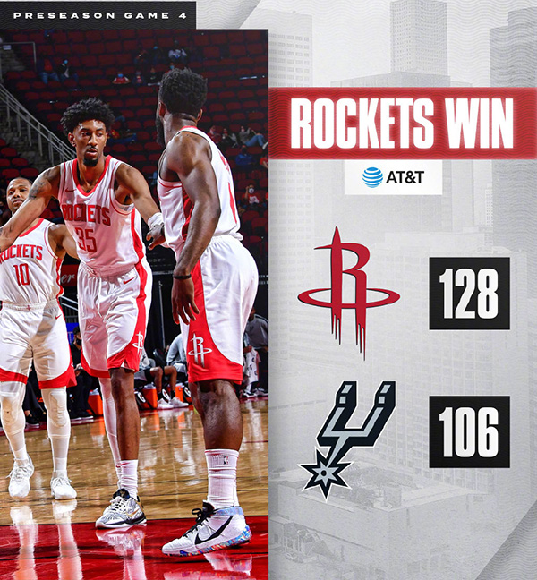 <a href=/lanqiuall/rockets/ target=_blank class=infotextkey>火箭</a>128-106轻取<a href=/lanqiuall/spurs/ target=_blank class=infotextkey>马刺</a>