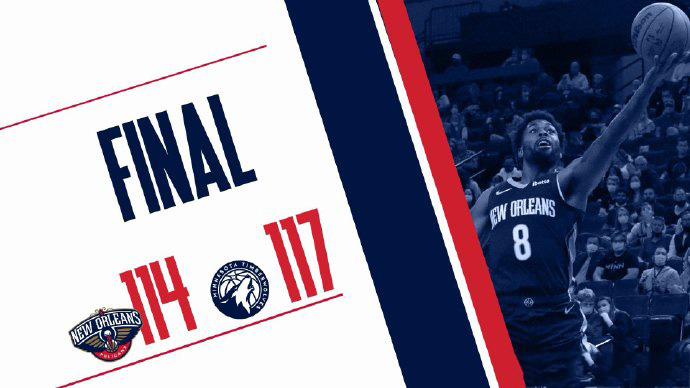 森林狼117-114力克鹈鹕 拉塞尔19分 唐斯15+7