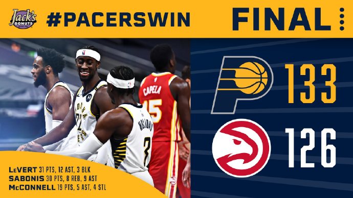 JRS低调看直播讯 5月7日讯 NBA常规赛，老鹰客场挑战步行者